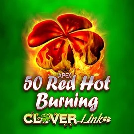 50 Red Hot Burning Clover Links game by Novomatic – logo hosted on Vipzino Casino
