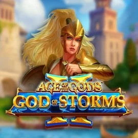 Age Of The Gods: God Of Storms 2 logo by Playtech at Vipzino Casino