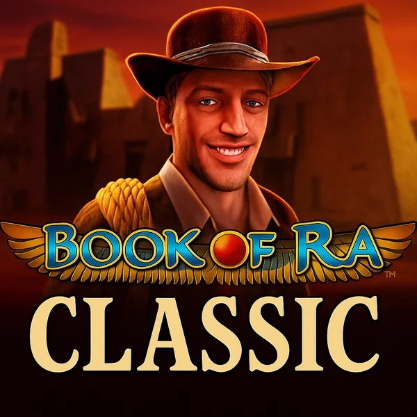 Book of Ra Classic by Novomatic, showcased at vipzinoonline.com – game logo