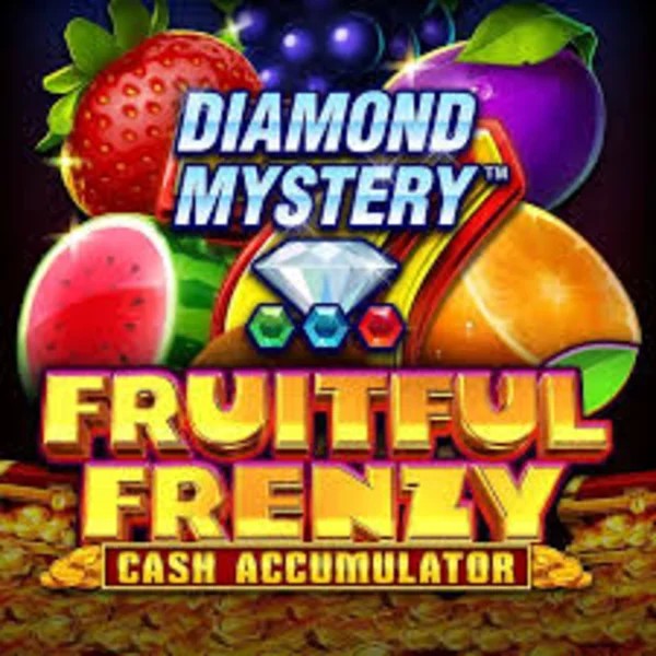 Diamond Mystery Fruitful Frenzy Cash Accumulator slot visual from Greentube available on vipzinoonline.com