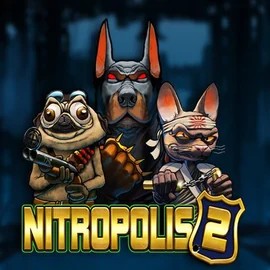 Nitropolis 2 slot logo by ELK Studios at Vipzino Casino